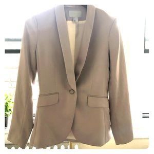 Blush Pink Silk Blazer